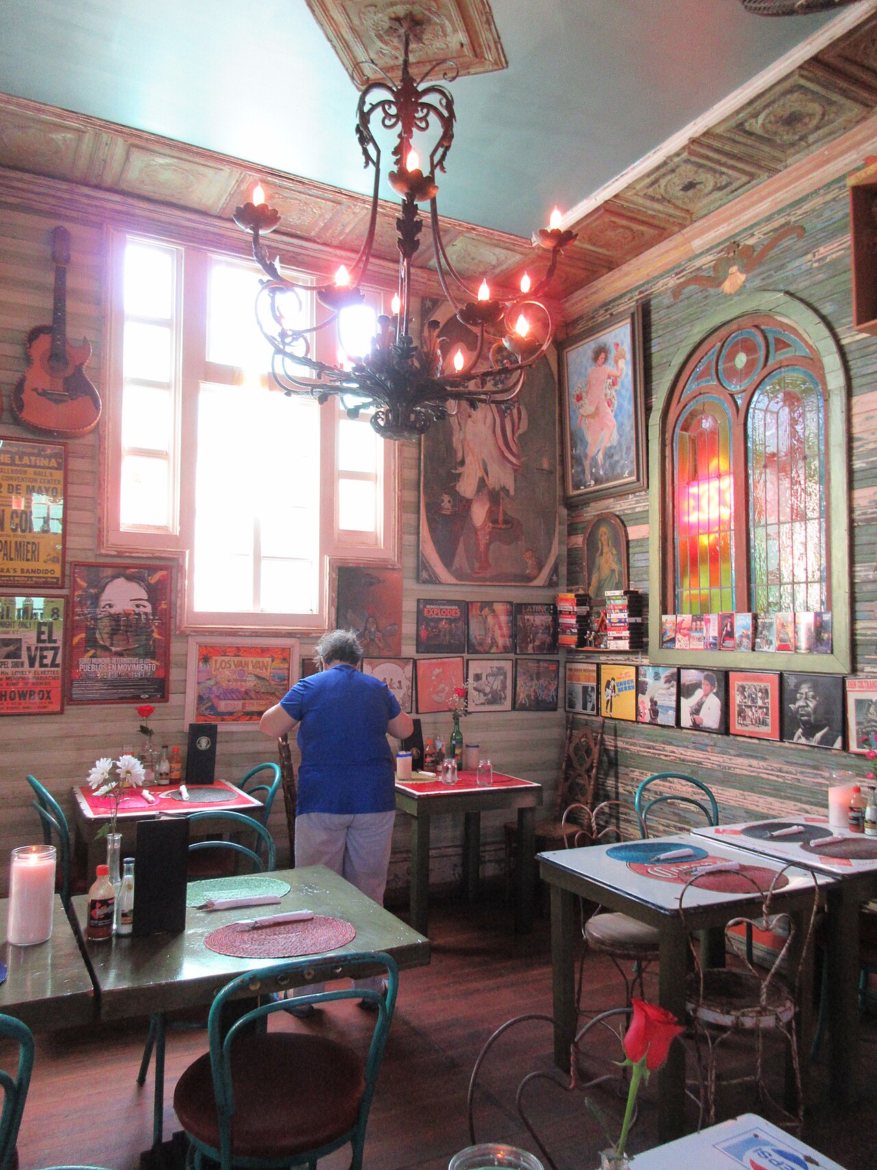 Intymne miejsce przy liczniku restauracji